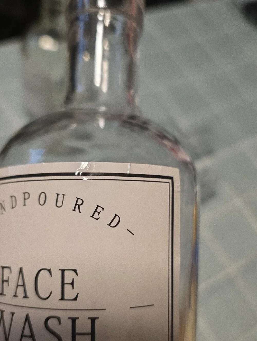 Set of 4 Clear Glass apothecary-style Bottles (16oz) - (D-1)
